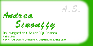 andrea simonffy business card